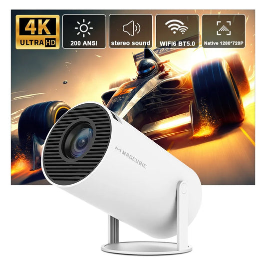 Magcubic Projector Hy300 4K Android 11 Dual Wifi6 200 Home Cinema Outdoor Projetor